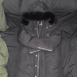 Moose Knuckles Stirling Parka With Fox Fur Trim